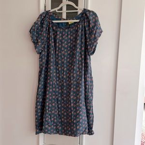 Roller rabbit XL blue floral dress